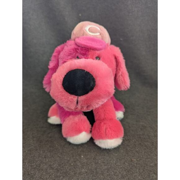 MLB Cincinnati Reds Embroidered 8" Pink Plush Puppy Dog Stuffed Toy - Picture 1 of 9